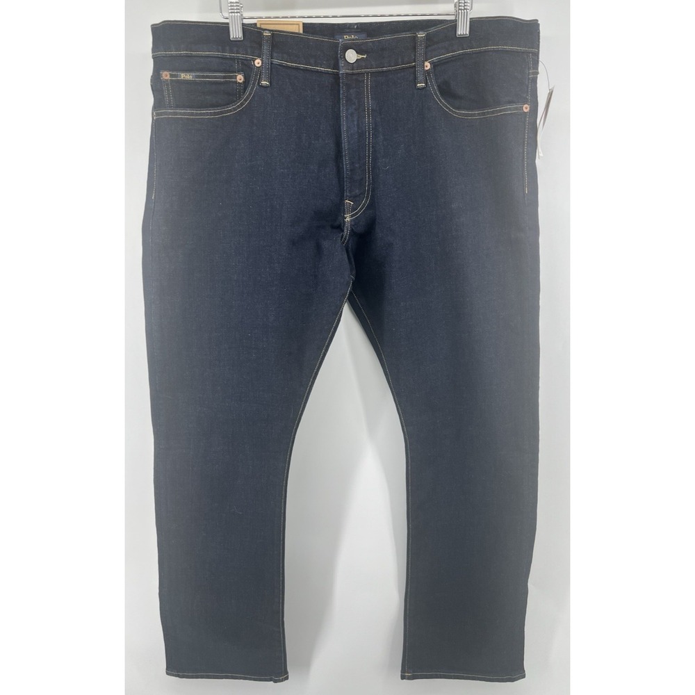 Polo Ralph Lauren Varick Slim Straight Jeans Tag 40/32 Actual 42/32 Stretch NEW
